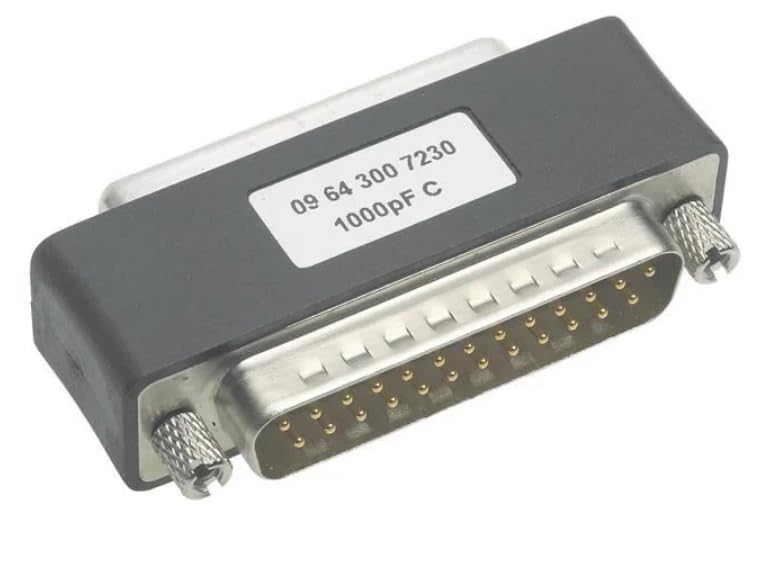 09643007210, D-Sub Adapters & Gender Changers M/F DSUB Filter 25PIN 47PF