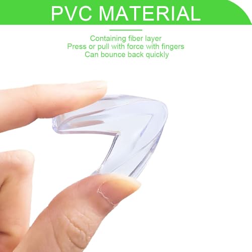 Image of Table Corner Protectors for Kids, 24pcs Soft and Safe Edge Protection Silicone Baby Proofing Corners, Child Safety Clear Edge & Corner Guards for Furniture Against Sharp Corners