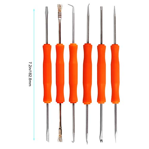 Kaisiking 6 Pcs Double Sided Soldering Assist Aid Repair Tool with 2 Precision Tweezers for Electronics Repair and Soldering2