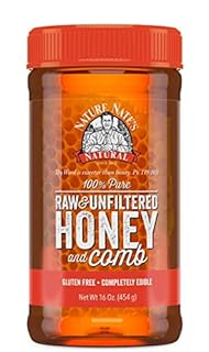 UPC 038778000441 product image for Nature Nate's 100% Pure Raw & Unfiltered Honey and Comb 16oz (B0874XJ5DT) | upcitemdb.com