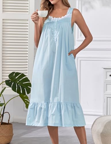 Image of Viakeo 100% Cotton Nightgown for Women