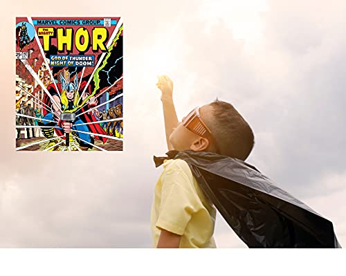 Tinymollo Superhero Wall Art – Superhero Vintage Comic Books Decor Unframed Set Of 6 Prints, 8X10 Inch, Super Heroes Poster Room Decor thumb #4