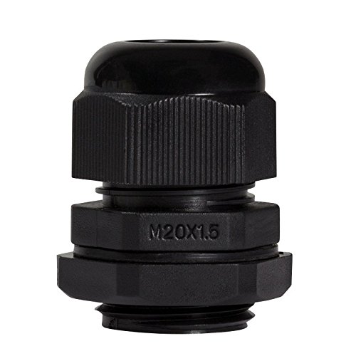 Set 30 Pressacavi M12, M16, M20 – IP68, Con Controdado, Grigi, Per Cavi Di Rete LAN E Scarico Trazione - 3