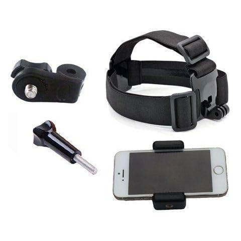 Yoogeer Multi-function Adjustable Belt Cellphone Selfie Head Mount Strap for Gopro Hero/Sony Action Cam/Cell Phone/iPhone 11 XR XS Max Xs X 8 7 6 Plus/Samsung LG Huawei Cover