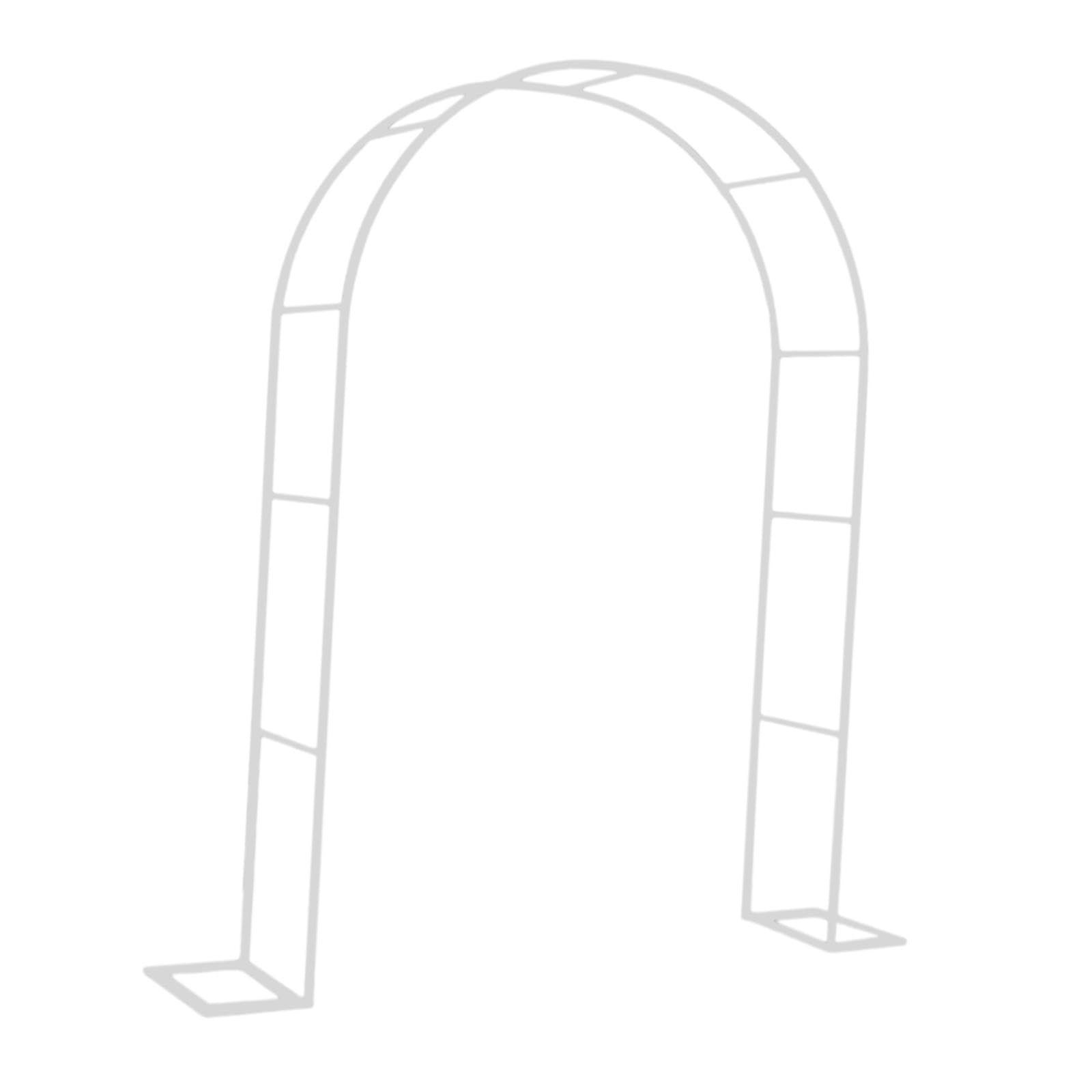 Arche de Jardin Treillis Métal Pergola Support Plantes Structure Jardin Fer Facile à Installer pour Cérémonie Mariage Fête Anniversaire Décor Événemen, Blanc