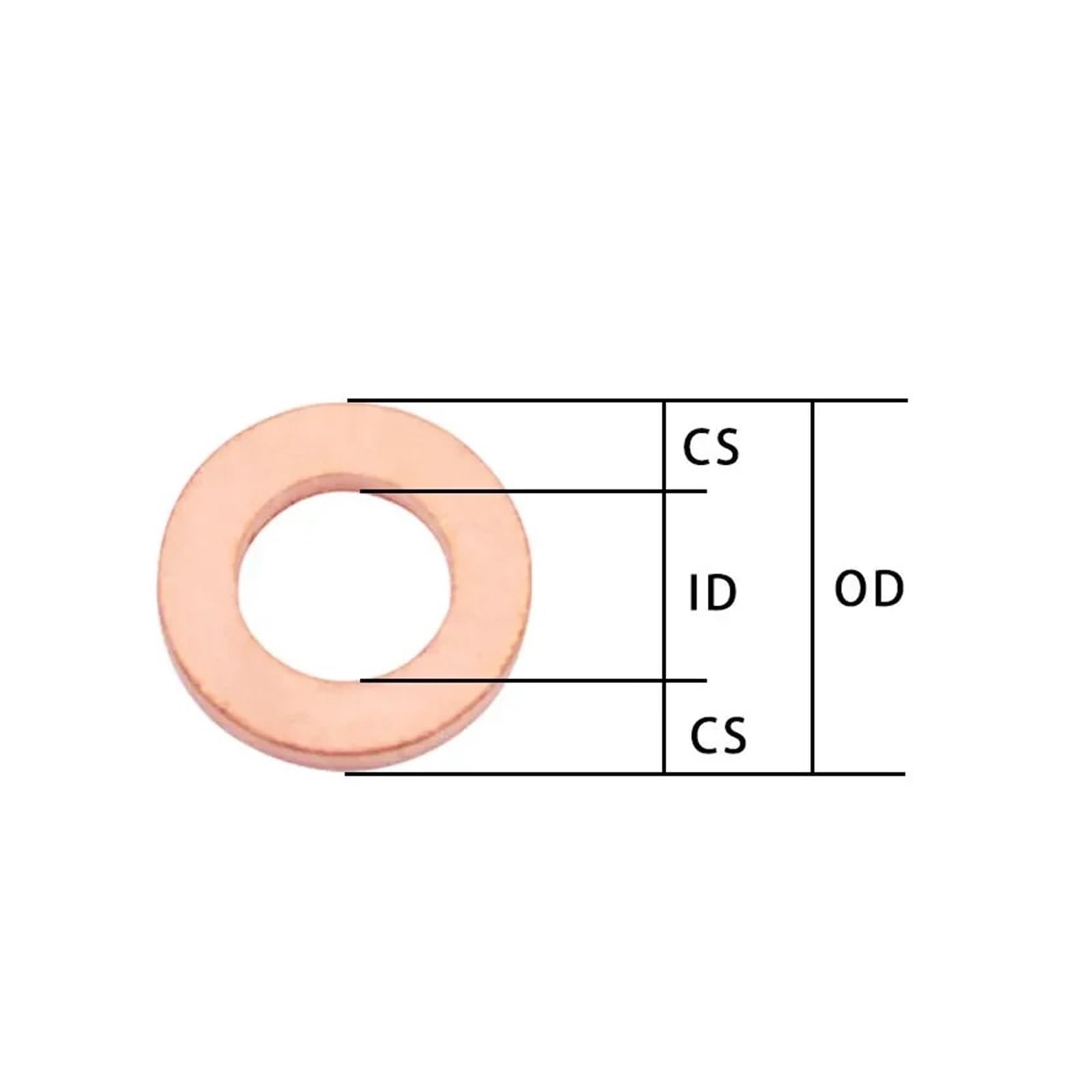 5 pezzi DIN7603 T3 Guarnizione O-ring Rondella di rame Rondella for...(M12 (12x20x2))