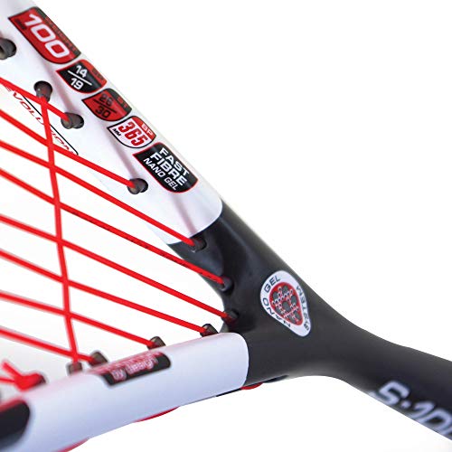 Karakal - Squashschläger S 100-100 g Rahmengewicht für Top-Handling - Fast Fibre Nano Graphite - inklusive Fullsize Cover - Image 5