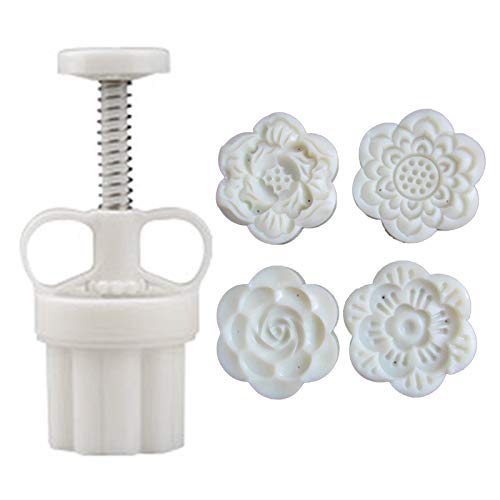 Mold 50/75/83/100g Cookie Cutter with Flower Stamp Pastry Baking Tools Set