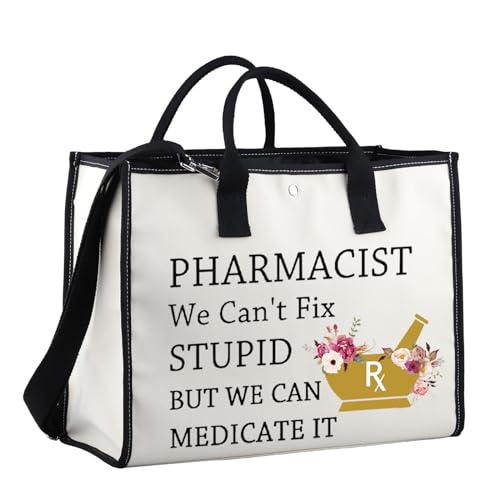 XYANFA Pharmacist Tote Bag Pharmacy Tech Tote Bag Rx Tote Bag Pharmacy Technician Tote Bag Pharmacist Pharmacy Thank You Gift3
