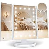 HUONUL Makeup Mirror Vanity with Lights, 2X 3X 10X...