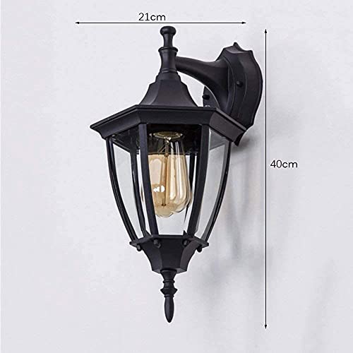 Lámpara de pared industrial retro E27 para exteriores sin zonas oscuras 7