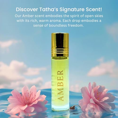 Image of Tatha Amber White Musk Attar 10 ml | Alcohol-Free Perfume Oil | Long Lasting Fragrance | Aged in Sandalwood | Unisex Ittar for Men & Women