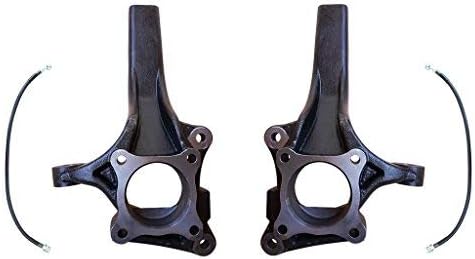 QSA 4" Lift Spindles, Includes DOT Compliant Extended Brake Lines. Compatible with: 2009-2014 Ford F-150 (2WD ONLY)