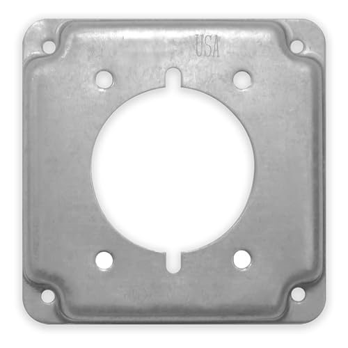 Couvercle de boîte électrique carré 10,2 cm Dyer pour boîte de jonction surélevé