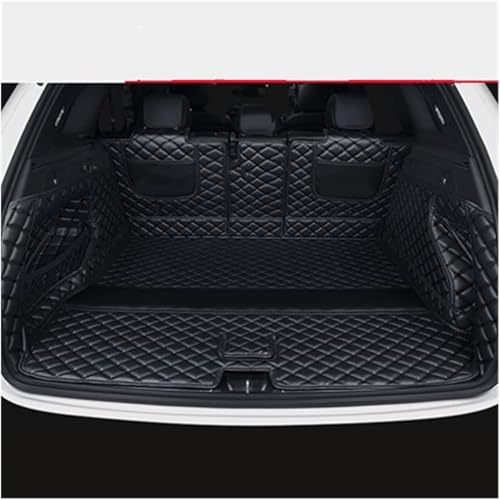 Tapis de coffre pour VW Tiguan 2009-2021 en cuir noir protection arrière