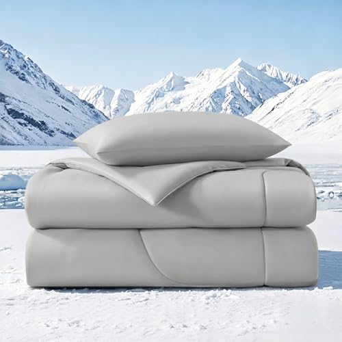 Quataly Cooling Comforter Set with Sheets&Pillowcases,Cooling Blanket for Hot Sleeper...
