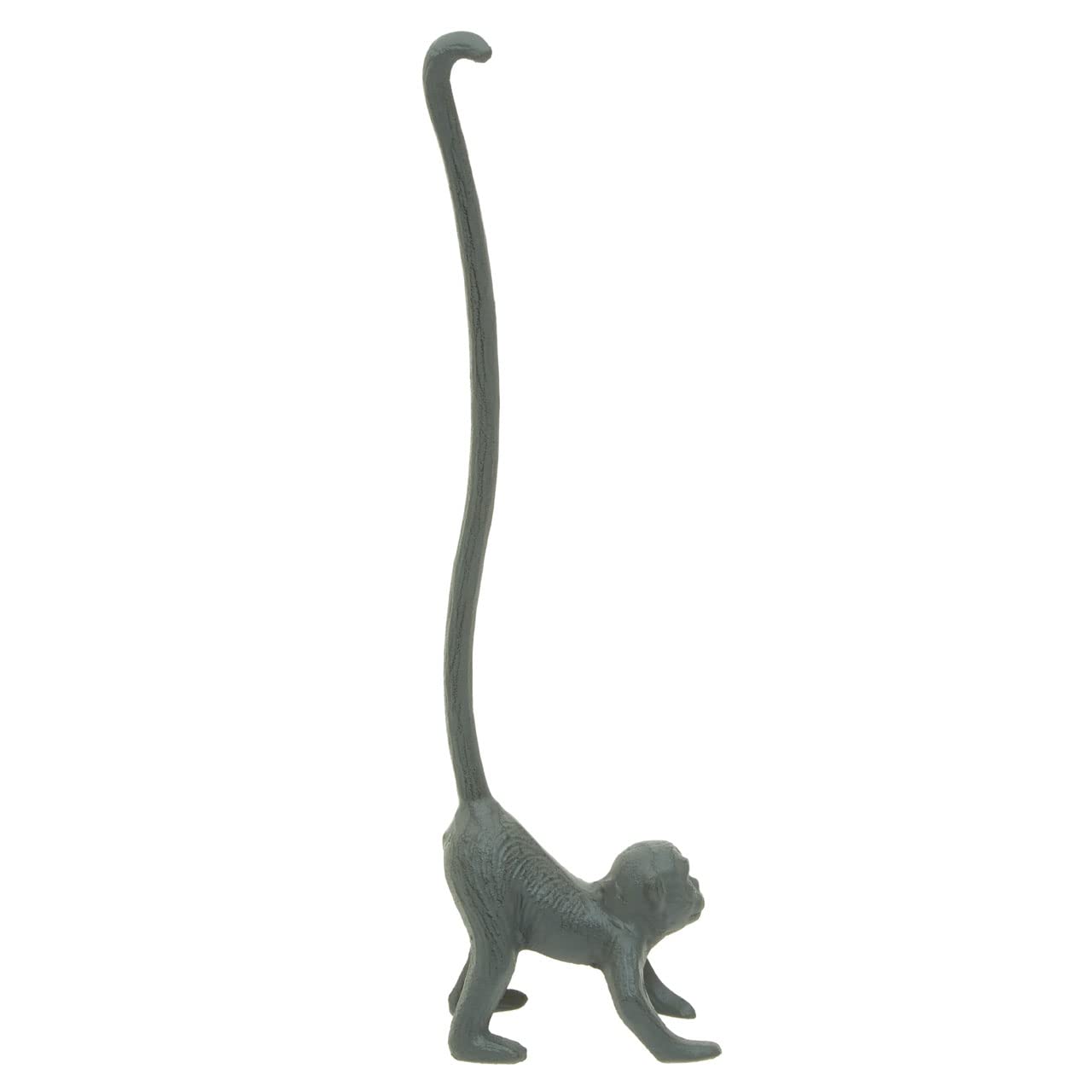 Fauna Monkey Toilet Roll Holder - Metal - Grey - Premier Housewares