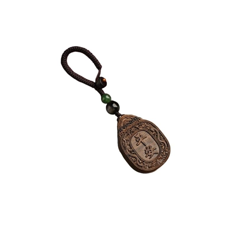 Porte-clés Agarwood Pixiu pendentif voiture hommes femmes bois d'agar