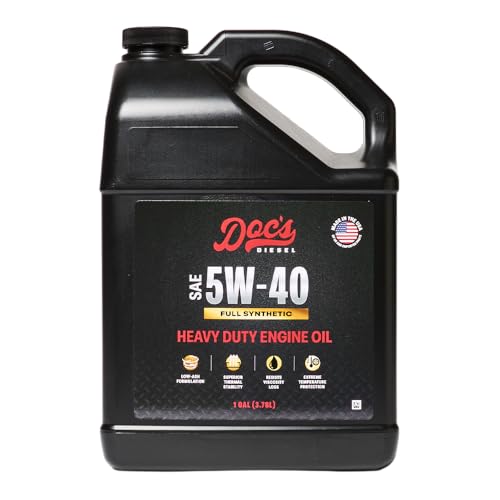 Docs Diesel 5W-40 Full Synthetic Heavy Duty Diesel Engine Oil API CK-4 for Cummins Powerstroke Duramax Eco Diesel DPF and EGR Safe | 1-Gallon