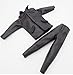 Studio one 1/6 Scale Clothes Black Leather Set Coat for 12