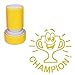 Produktbild Champion! Stempel, Motiv "Joyeux Trophäe", selbstfärbend, für Lehrer, goldfarben, 22 mm, wiederverschließbar