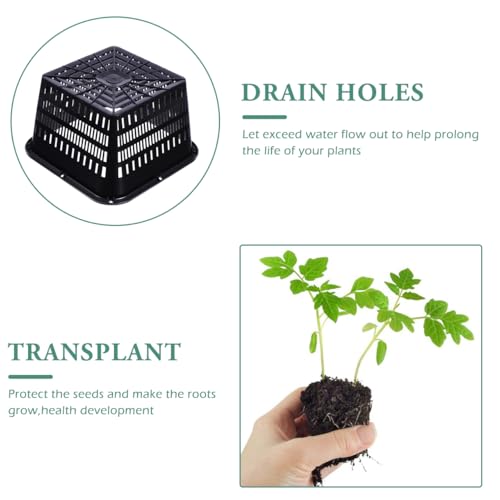 Pots à orchidée Yardwe en maille plastique de qualité supérieure - 6