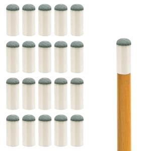 XIHIRCD 20uds Puntas para Tacos de Billar, Accesorios para Mesa de Billar de 12mm Consejos para Tacos de Billar Repuesto de Puntas para Tacos de Billar para Billa