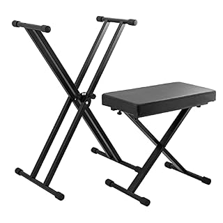Alesis Recital Grand – Piano numérique 88 touches de taille & TIGER KAP-PK2 Support pour clavier et tabouret – Support pour clavier et tabouret pour piano en X à double renfort - Les Beatles, Paul McCartney, John Lennon, RIngo Starr, George Harrison Alesis Recital Grand – Piano numérique 88 touches de taille & TIGER KAP-PK2 Support pour clavier et tabouret - Support pour clavier et tabouret pour piano en X à double renfort – Image 5