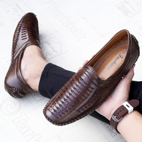 Image of WUGATTI Synthetic Slip-On Stylish Loafers for Men