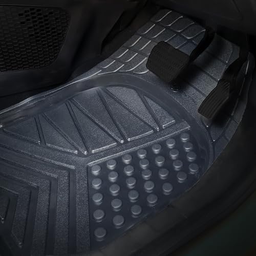 Image of CONTINENTAL [Duramat] Universal Driver Side Car Mat only- Premium Waterproof Car Floor Mats for All Cars, All-Weather Protection Car Foot Mats with Anti-Slip Design (Pack of 1,Black)