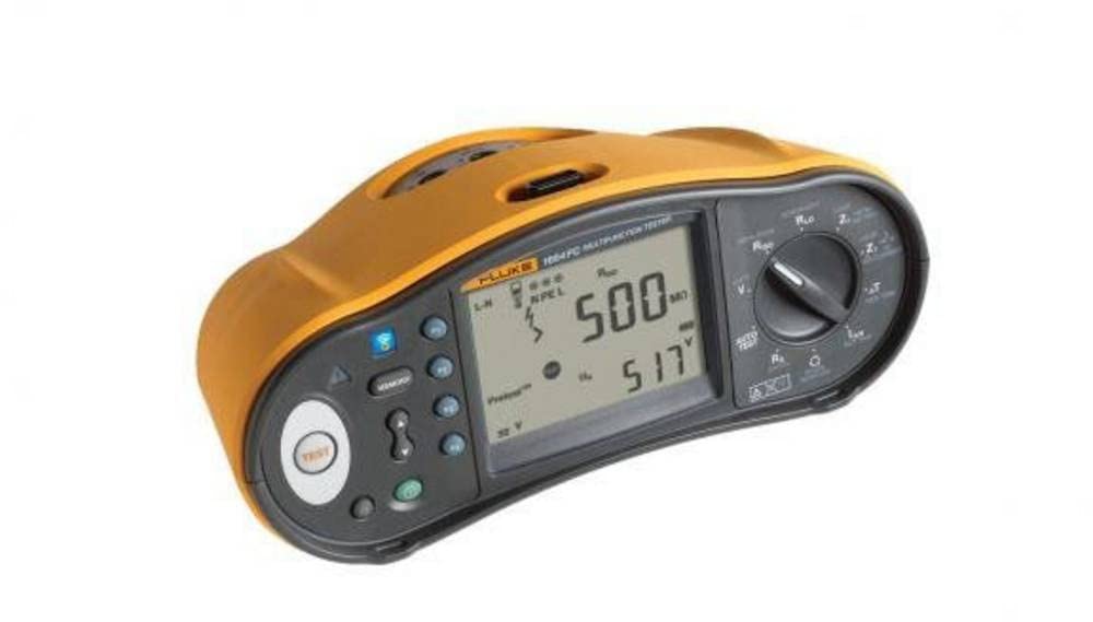 Fluke 1664FC SCH FTT KIT - Tester multifunzione Phase-​Terra automatico, test RCD 50 V RCD Rampentest 500 V max.