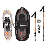 Expedition SNØ Series Snowshoe Kit for Mountaineering and Snow Hiking - Perfect for Men and Women (Spin Binding, Size 930)