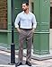 COOFANDY Men's Iron Free Premium Fashion Classic Fit Flat Front Hidden Comfort Waistband Suit Pant