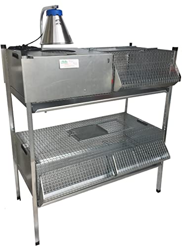 kit di due Gabbie per quaglie/pulcini e altri volatili