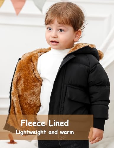 BFUSTYLE Baby Coat 6M-5T Winter Clothes Toddler Boy Girl Jacket Infant Fleece Outerwear with Hooded3