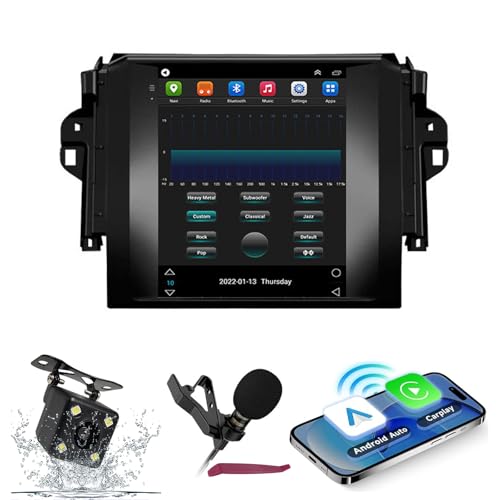 Radio Android per Toyota Fortuner 2015+ lettore multimediale touchscreen da 9.7 Carplay wireless navigazione GPS ricevitore WiFi 5G HIFI SWC DSP