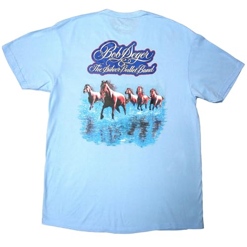 T-shirt Bob Seger & The Argenté Bullet Band vêtement rock imprimé rétro