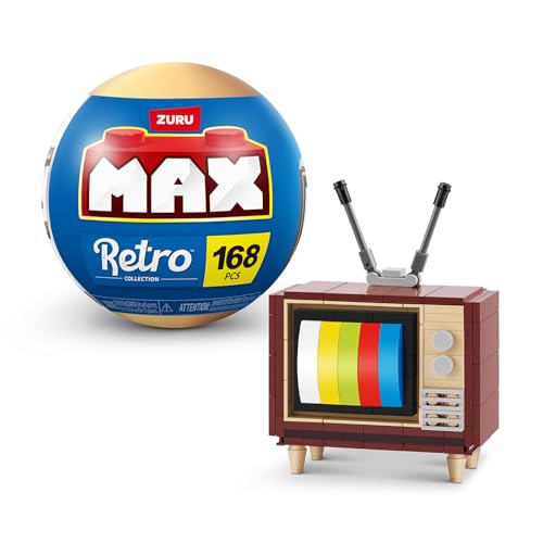 ZURU Max Premium Retro : Television ズールー マックスプレミアム レトロ : ブラウン管テレビ 168ピース ミニチュアブロックコレクション カプセルトイ 正規品 ZURU Max Premium Retro : Television ズールー マックスプレミアム レトロ : ブラウン管テレビ 168ピース ミニチュアブロックコレクション カプセルトイ 正規品