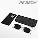 FEISEDY Fashion Square Aviator Sunglasses Women Men Trendy Retro Metal Frame Sun Glasses Candy Color Lens B1036