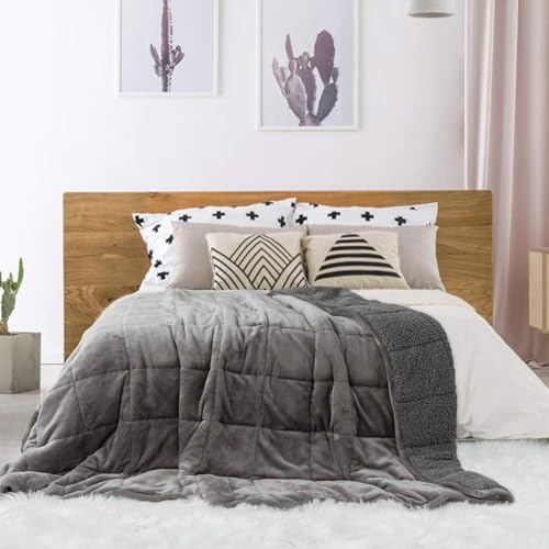Sivio Gewichtsdecke 7kg Grau 120x180cm – Ansicht 2