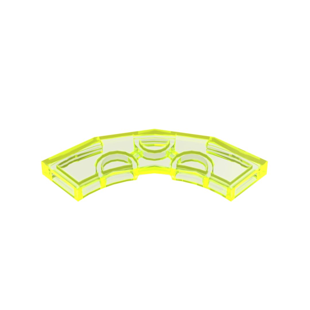 Circular Plate 3X3 Curved Light Panel 50PCS Compatible with Lego GDS-2182 Classic Bulk Toy MOC Color:Trans Neon Green 49 โ image 1