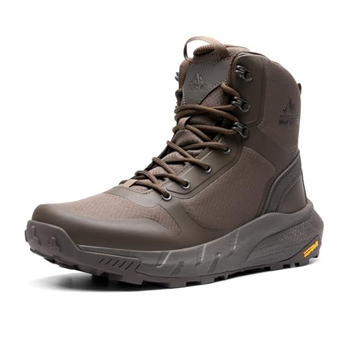 Image of NORTIV 8 Men's Military Tactical Boot Lightweight Comfortable Boots for Work All Day Side Zipper Motorcycle Combat Hiking Boots Metrostrike(8-9 Inches)