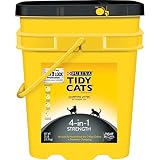 Purina Tidy Cats Clumping Cat Litter, 4-in-1 Strength Multi Cat Litter - 35 lb. Pail