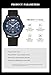 EAJOMIN Fashion Analog Watch for Men, Waterproof Quartz Watch with Silicone Band, Unique Design Mens Military Army Sports Calendar Date Big Large Face Wrist Watch (G696 Blue)