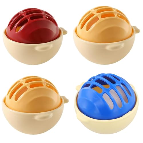 ZHAOYCSH 4-Pack Reusable Pet Hair Remover Laundry Balls, Dog and Cat Hair Catcher for Washing Machine, Floating Lint Collector, Washing Machine Lint Trap, Mesh Filter for Pet Hair Removal