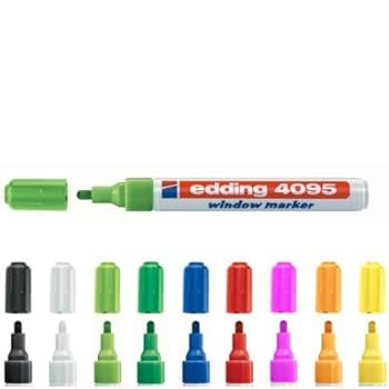 【でぃでいでぃーち】 edding 4090-4095 marker do okna/kredy (2-3 mm, posortowane