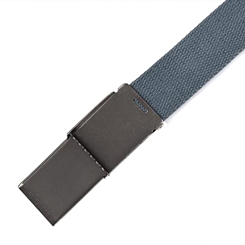 Image of Mile High Life Canvas Web Belt | Cut to Fit Up to 52 inch | Flip-Top Matte Silver Nickel Buckle 12 Colors