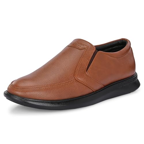 Image of Centrino Men's Formal Shoes | Elegant Slip-On Derby for Business & Casual Wear | Premium Craftsmanship for a Stylish & Sophisticated Look | Cushioned Insole for All-Day Comfort & Support