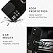 kwmobile Plastic Case Compatible with Xiaomi Redmi Note 11 Pro+ 5G / Note 11 Pro Plus 5G - Case with Metal Stand Card Slot Finger Holder - Black