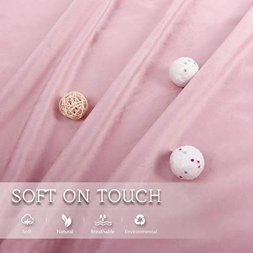 Stangh Pink Body Pillow Cover For Kids / Pregnant Women, Super Soft Velvet Body Pillow Pillowcase, Extra Long Sofa / Couch Pillow Cover With Hidden Zipper, 20 X 54 Inches, 1 Piece #TOP3